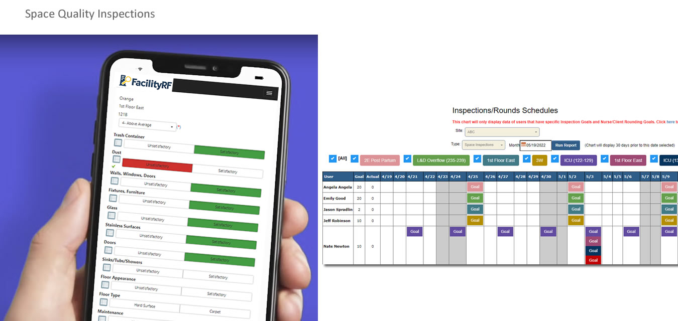 Space Inspections and goals