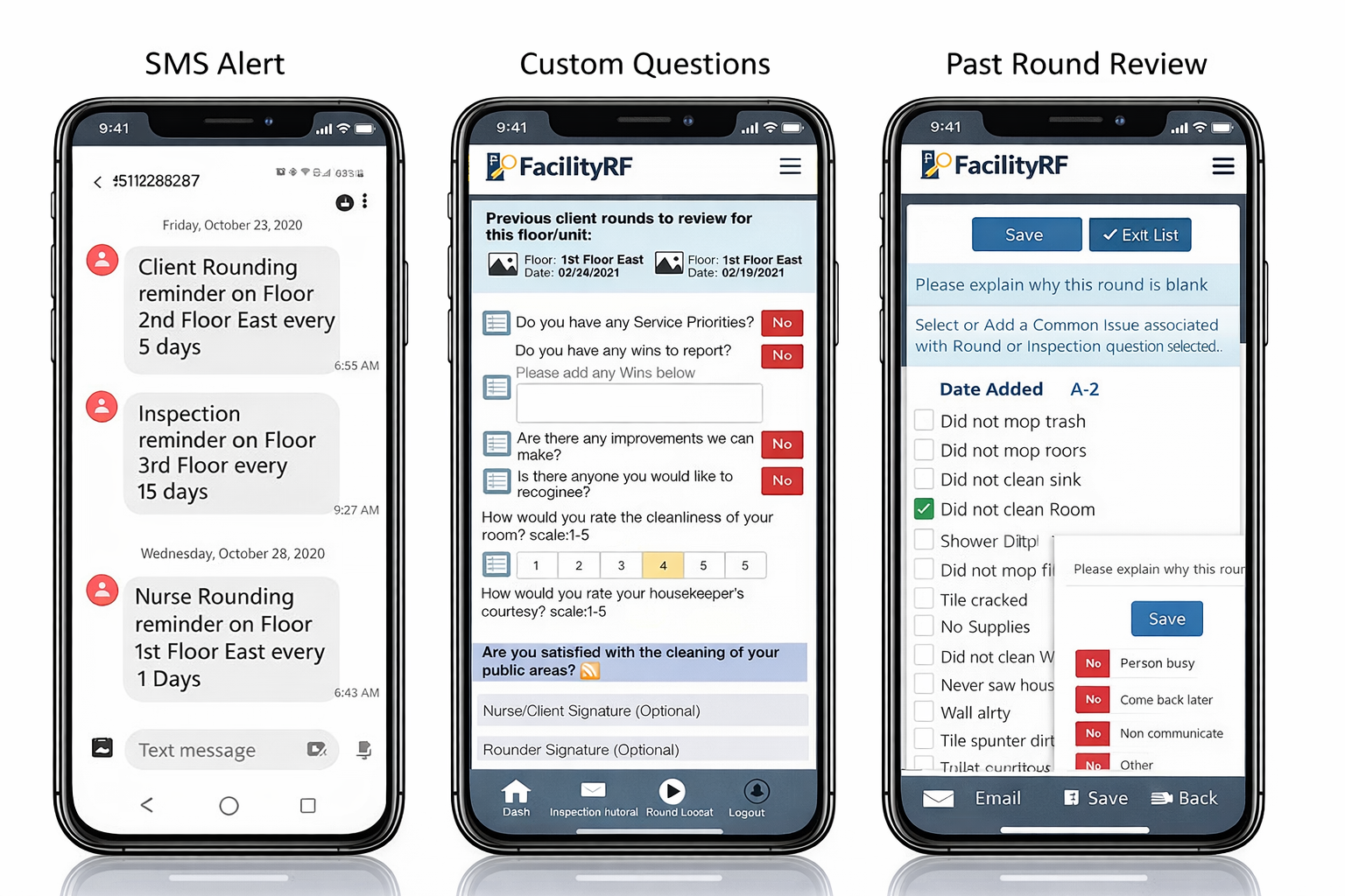 EVS Nurse/Client Rounding to help improve communication and service needs from clients